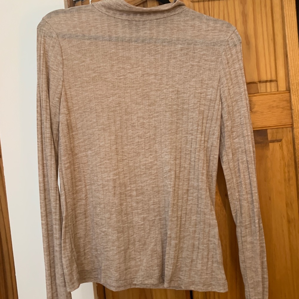 Topshop ribbed turtleneck top.